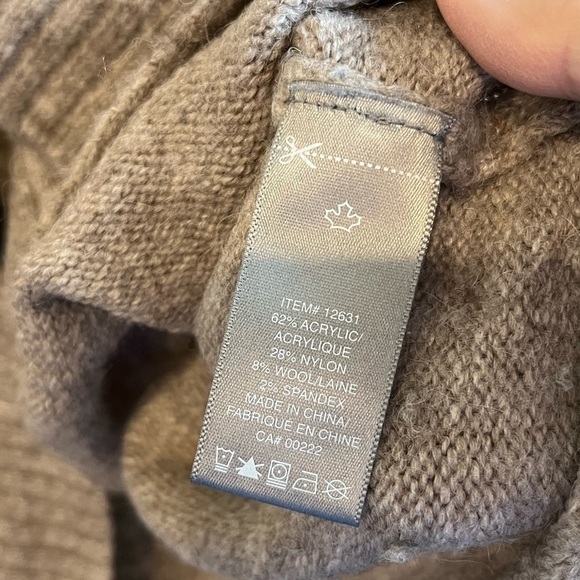 SEARS Tan Crew Neck Sweater XL - Picture 5 of 6